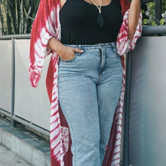 Tie-dye long kimono - Picture 2 of 4